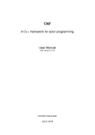 A C++ framework for actor programming User Manual