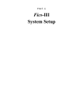Fics-III System Setup