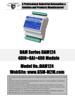 DAM Series 4DIN+8AI+4DO Module User Manual