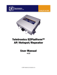 Teletronics EZPlatform™ AP/Hotspot/Repeater User Manual