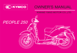 Kymco People 250 Owners Manual