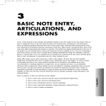 3 basic note entry, articulations, and expressions