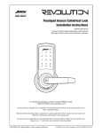 Touchpad Access Cylindrical Lock Installation Instructions