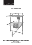 dry:soon 2 tier heated tower airer