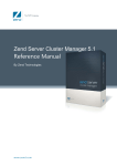 Zend Server Cluster Manager Reference Manual