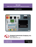 TRF-250 User`s Manual - Vanguard Instruments Company, Inc.
