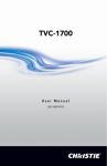 Christie TVC-1700 User Manual