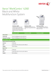 Detailed Specifications - WorkCentre 4260