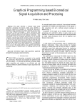 Graphical Programming based Biomedical Signal Acquisition and