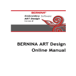 BERNINA ART Design Online Manual
