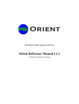 Orient Reference Manual 2.1.1