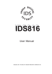 IDS816 User Manule 70028301 C Ver 200