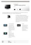 A crystal, slim designed LCD TV that comes with