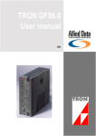 TRON DF56.0 User manual