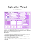 Sapling User Manual