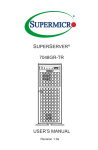 USER`S MANUAL SUPERSERVER® 7048GR-TR