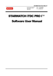 STARWATCH iTDC PRO I Software Manual V2.00.00