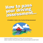 How to pass your driving assessment A Candidate`s Guide to the