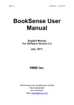 BookSense User Manual