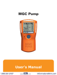 MGC Pump User`s Manual