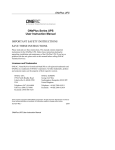 ONePlus Series Power Condition Series Brief in PDF