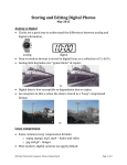 Storing and Editing Digital Photos