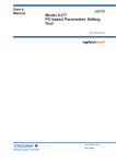 Model VJ77 PC-based Parameters Setting Tool User`s Manual