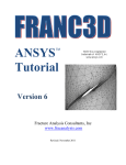 Tutorial for ANSYS Users - Fracture Analysis Consultants, Inc
