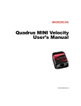 Quadrus MINI Velocity User`s Manual