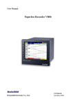 User Manual Paperless Recorder VR06