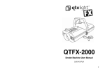 QTFX-2000 Smoke Machine User Manual