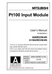 Pt100 Input Module User`s Manual (Hardware)