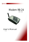 Modem RB-24 User`s Manual