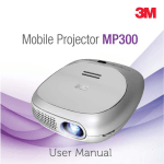 3M Mobile Projector MP300 User Manual