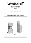 DISHWASHER WD-7 Installation and user manual