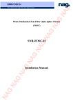 SNR-FOSC-H installation manual