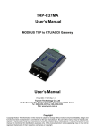 TRP-C37MA User`s Manual User`s Manual