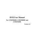 LTD2508 8-Ch DVR User Manual