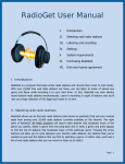 RadioGet User Manual