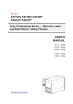 USER`S MANUAL K4710P, K4730P, K4760P K4652P