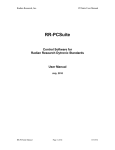 PCSuite User Manual - Radian Research, Inc.