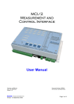 MCI/2 Measurement and Control Interface User Manual