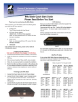 M4x Start Up Guide 3 - Raven Electronics Corporation