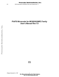 PIAFS Microcode for MC68302(IMP) Family User`s Manual Rev.1.0