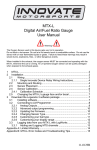 MTX-L Digital Air/Fuel Ratio Gauge User Manual