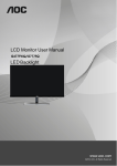 LED Backlight LCD Monitor User Manual