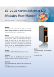 ET-2200 Series Ethernet I/O Modules User Manual