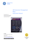 489 Generator Management Relay Instruction Manual *1601-0150-AD