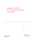 Keysight U3401A 4 1/2 Digit Dual Display Multimeter