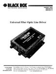 Universal Fiber Optic Line Driver